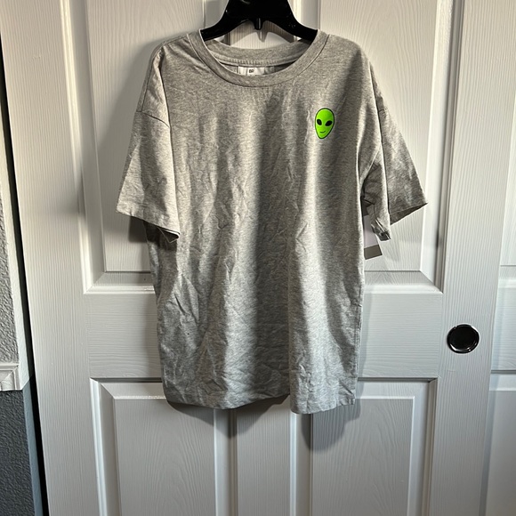 BP. Knit Oversize Tee, Size Small in Grey Light Hthr Alien...MSRP $29 - Picture 1 of 3